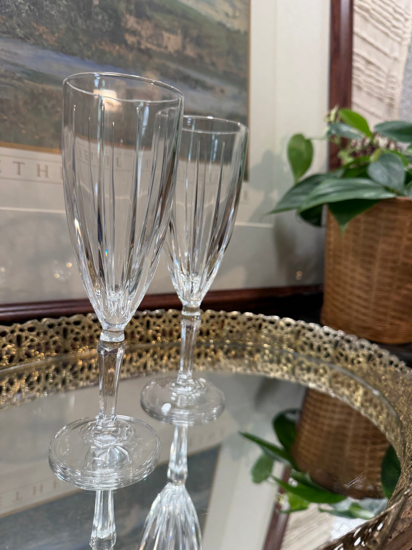 Waterford Crystal Omega Champagne Flutes (Set of 2)