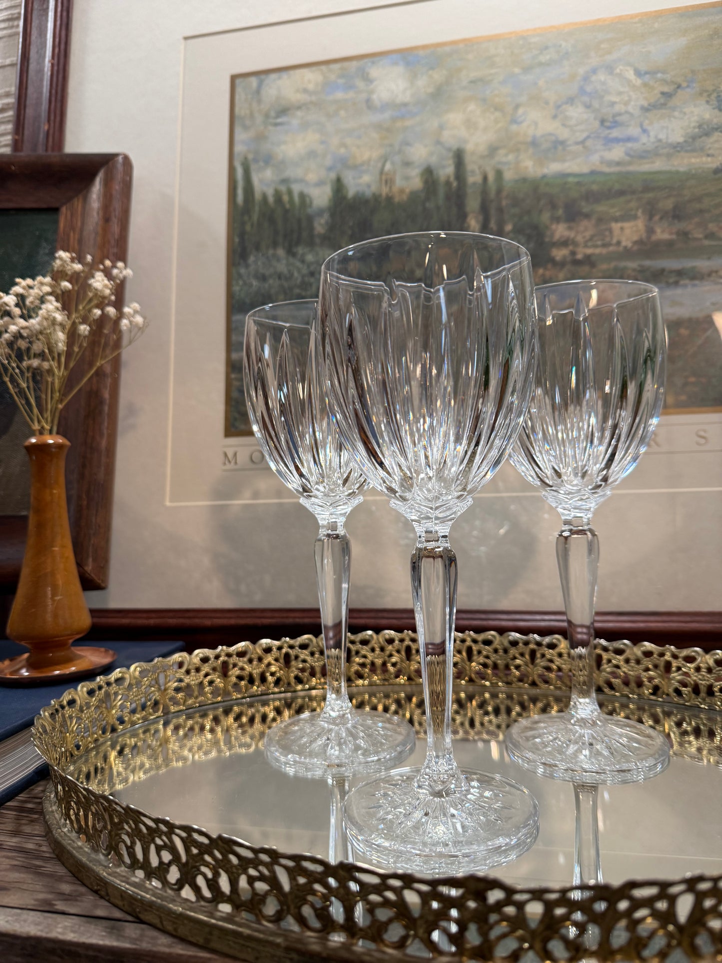 Cristal D'Arques Durand Classic Wine Glasses Goblets (Set of 3)