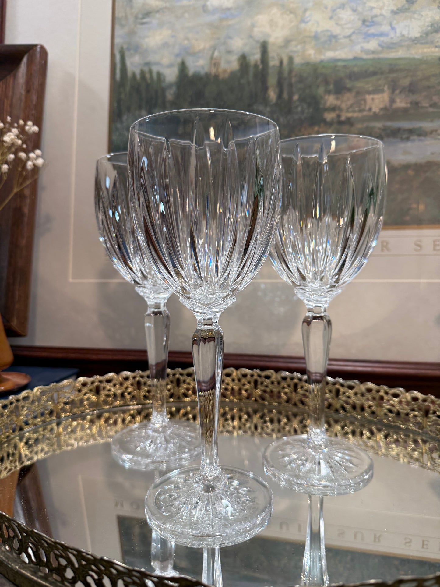 Cristal D'Arques Durand Classic Wine Glasses Goblets (Set of 3)