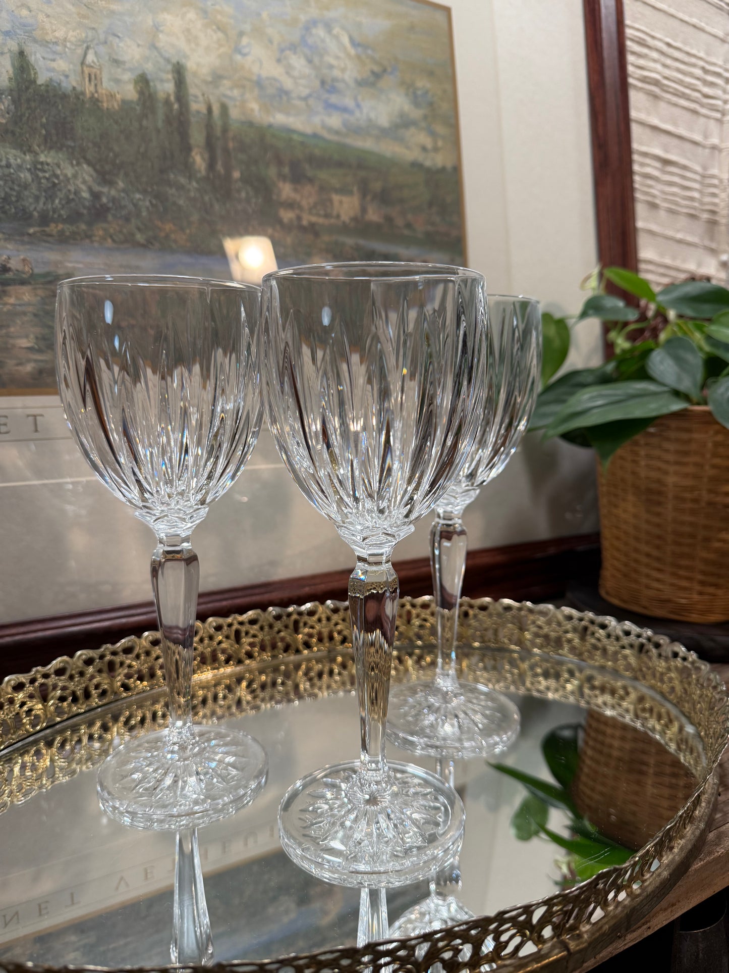 Cristal D'Arques Durand Classic Wine Glasses Goblets (Set of 3)